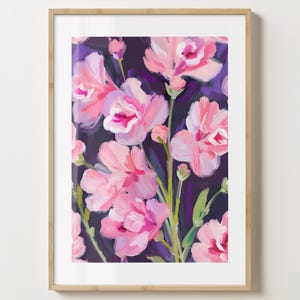 Lila & Rosa Freesien Blumendruck - Blumen Poster - Freesien Kunst - Barwagen Druck - glänzend oder matt - A5,A4,A3 oder digitaler Download