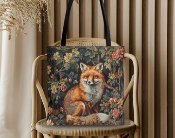 Gorilla Tote Bag - William Morris Inspired Shoulder Tote