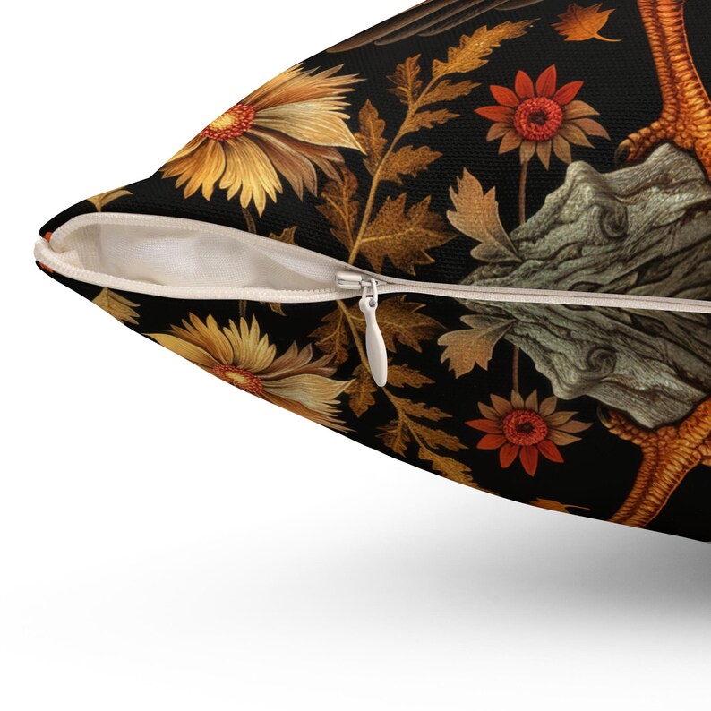 Turkey Throw Pillow: William Morris Inspired Fall Decor image 7
