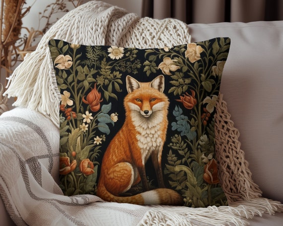 Fox throw pillow 2025