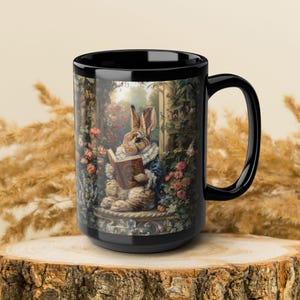 Vintage Coffee Mug Rabbits - Etsy