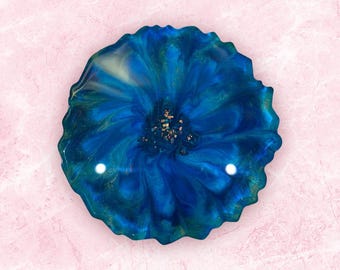 Beautiful Floral handmade resin coasters for mugs and candles, personalised gift, birthday gift, Mother’s Day gift,