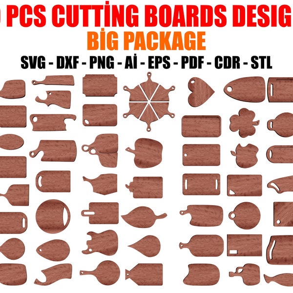Cutting board svg bundle. For bread, cheese, charcuterie, kitchen and service design. Compatible with cnc router engraving files.