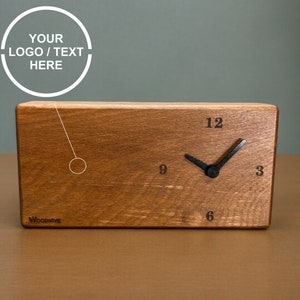 Personalized Wooden Clock - Custom Engraved Gift - Anniversary, Valentines, Birthday