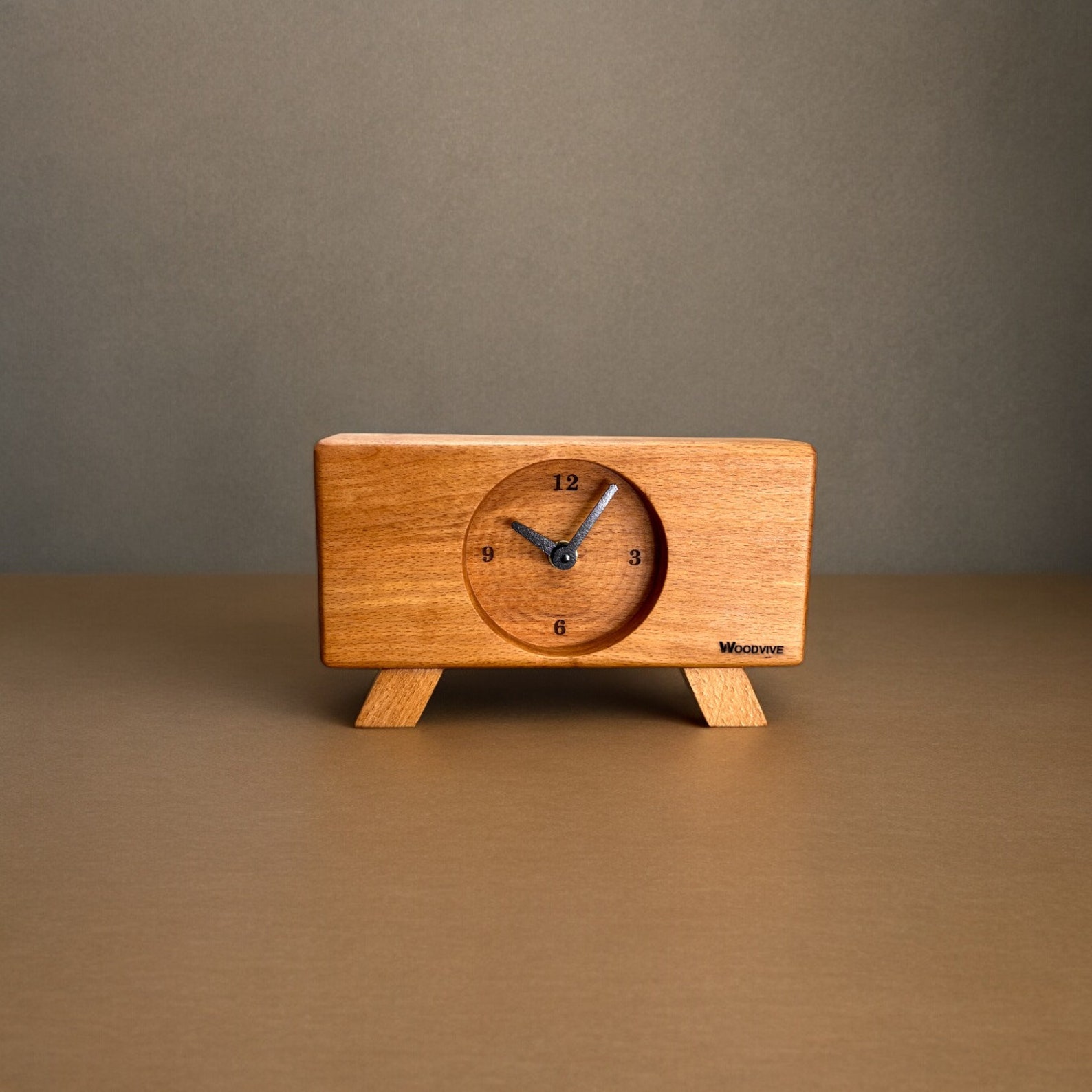 Handmade Decorative Desk Clock, for Office Desk Clock, Wooden Table ...