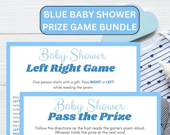 Stampabile Sinistra Destra / Stampabile Passa il Premio / Giochi Baby Shower Stampabili / Download Immediato / Digitale