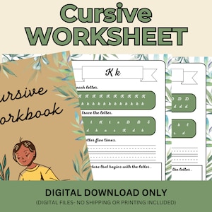 Cursive Handwriting | Practice Worksheets | Tracing Sheets | Alphabet Tracing | Cursive Tracing Pages | Cursive Writing Improve Handwriting