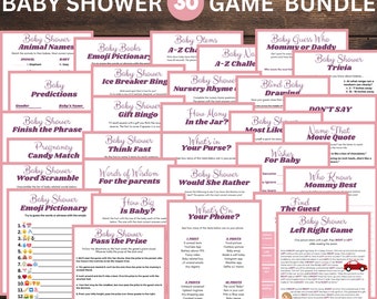 Druckbares Baby Party Spiele Bundle | Babyparty Spiele | Baby-Dusche-Spiele-Pack | Babyparty-Quiz | Digital