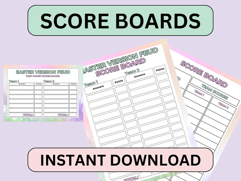 Printable Easter Feud Game | Easter Family Feud-style Questions ...