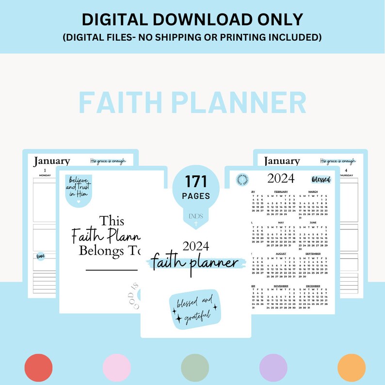 Printablefaith Planner Printable Faith Journal Faith Prayer Daily