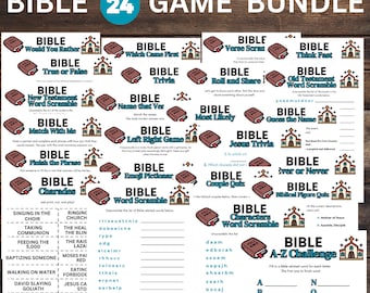 Editable Bible Games Bundle, Bible Trivia, Bible Games for Adults ...