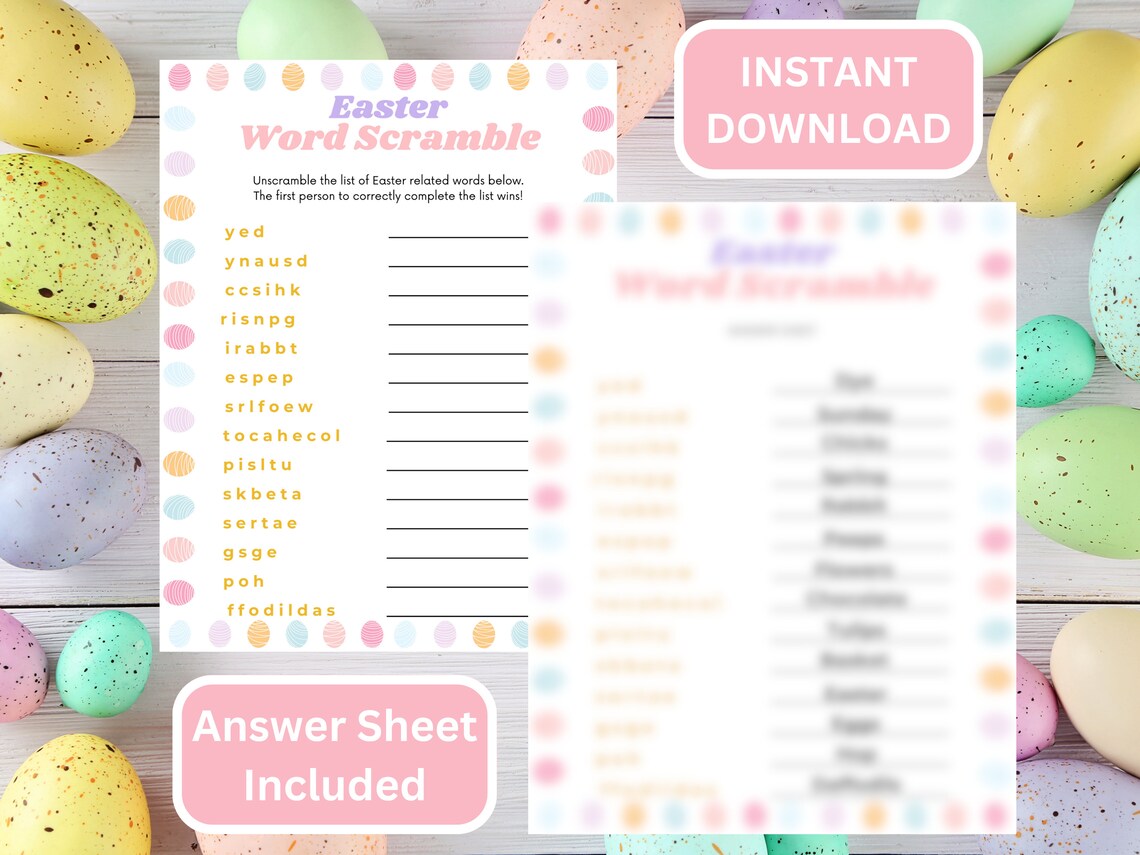 Easter Games for Kids | Easter Party Games Bundle Easter | Easter ...