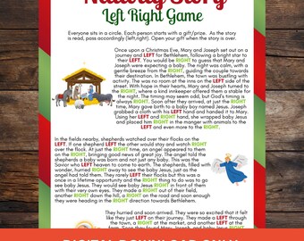 Left Right Nativity Story Left Right Christmas Game Left Right Nativity Game Right Left Game ...