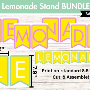 Lemonade Stand Materials | PRINTABLE SET | Checklist, Banners, Sales Trackers, Pricing Sheets ...