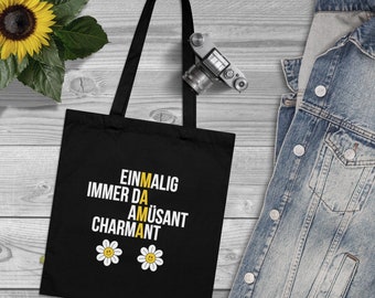 Sac en jute personnalisé prénom maman, sac shopping écologique, tote bag, cadeau copine, cadeau fête des mères, anniversaire