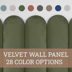 Velvet Upholstered Wall Panel: Round Finger Design, Self Adhesive
