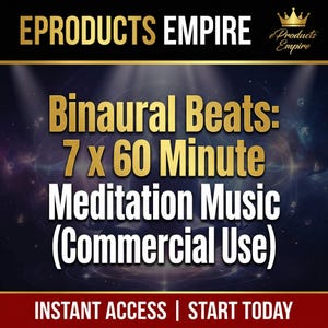 Ritmos binaurales: 7 sesiones de 60 minutos de música de meditación (uso comercial)
