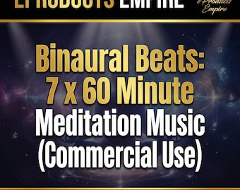 Ritmos binaurales: 7 sesiones de 60 minutos de música de meditación (uso comercial)