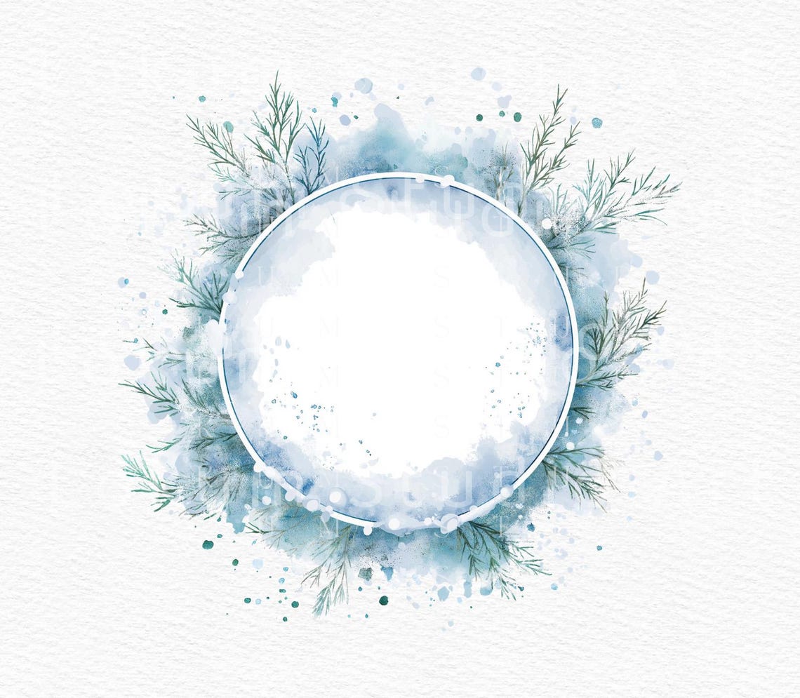 Christmas Winter Frames Clipart Festive Ornaments Cozy Winter Vintage ...