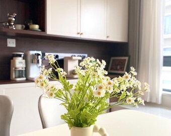 Faux Chamomile Flower Stem – DIY Floral Arrangement, Home Decor