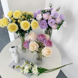 Real Touch Faux Ranunculus/ assorted colors/Handmade/Wedding/Home/Kitchen Decors, DIY Bouquet/ Florals/Centerpieces, Gifts