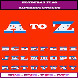 honduras svg, honduras flag svg, honduras png, honduras clipart, honduras clip art, fancy letters svg, Alphabet Svg, Alphabet png, dxf, eps