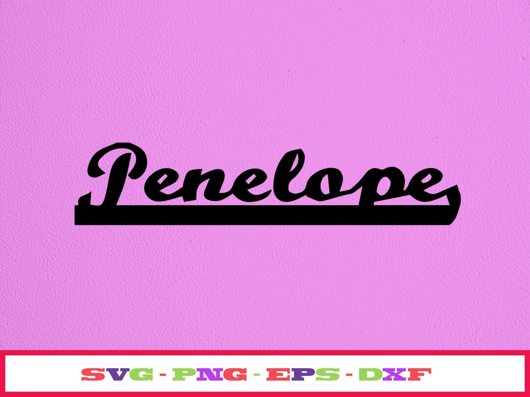 Penelope Svg Penélope svg, Penélope clipart, clip art, Penélope png, nombre de niña ...