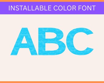 Water Pattern Font, alpha set, letter svg, otf color font, uppercase, cricut, sublimation design, ocean letters