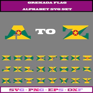 Granada svg, Bandera de Granada svg, Granada png, Imágenes prediseñadas de Granada, Imágenes prediseñadas de Granada, letras elegantes svg, Alfabeto Svg, Alfabeto png, dxf, eps