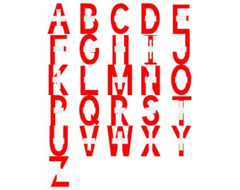 Switzerland Flag Font Alphabet, Clipart Letters, Otf Svg Png Dxf Eps Digital Download For Crafting