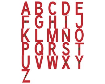 Morocco Flag Font Alphabet, Clipart Letters, Otf Svg Png Dxf Eps Digital Download For Crafting