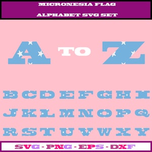 Micronesia svg, Micronesia flag svg, Micronesia png, Micronesia clipart, Micronesia clip art, fancy letters svg, Alphabet Svg, dxf, eps