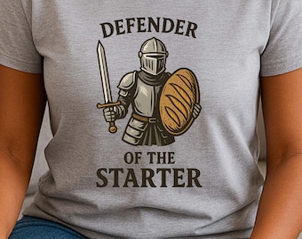 Camiseta "Defensor de la Masa Madre", Camiseta de Pan de Masa Madre, Camiseta con Humor sobre Repostería