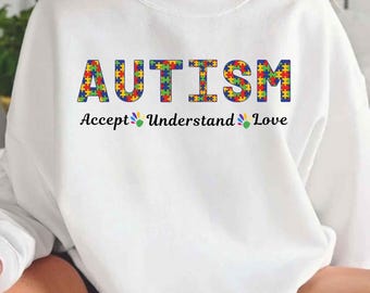 Autism Accept-Understand-Love Png, Autism Awareness Png, Autism Png
