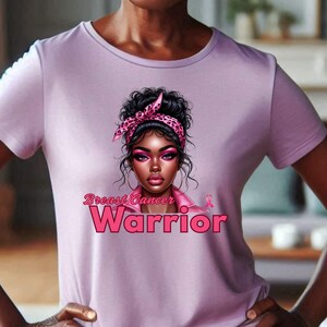 Breast Cancer Warrior Shirt, Pink Ribbon Awareness Tee, Leopard Bow Strong Black Woman Shirt, Survivor Support Tee, Bella Canvas Cancer Tee