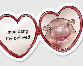 Baby Hippo Sticker