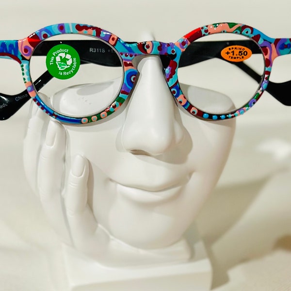 Hand Painted Reading Glasses 1.50 Magnification