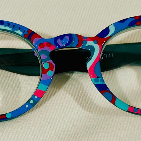 Hand Painted Reading Glasses 2.50 magnification