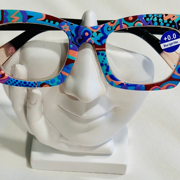 Hand-Painted Blue Light Blocking Glasses