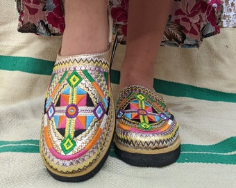 Handgemachte Damenschuhe, marokkanische Babouche, marokkanische Schuhe, marokkanische Hausschuhe, Ledersandalen, marokkanische Slipper.