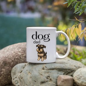 Personalized Pet Mug, Custom Dog Dad, Cat Mom Gift, Cartoon Pet Portrait Mug, Pet Lover Gift,  Pet Owner Gift, Custom Pet Illustration