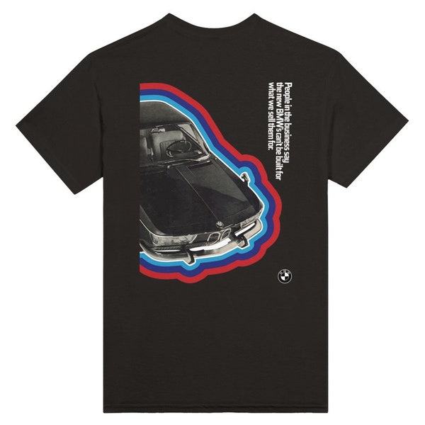 T-shirt BMW vintage voiture coupé sport design automobile 2000 cs sixties motorsport racing competition performance Bayerische Motoren Werke