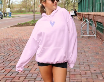 Heart Light Pink Hoodie