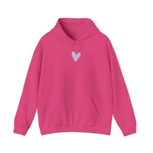 SELF LOVE SOCIETY HEART PINK & CREAM EMBROIDERED HOODIE