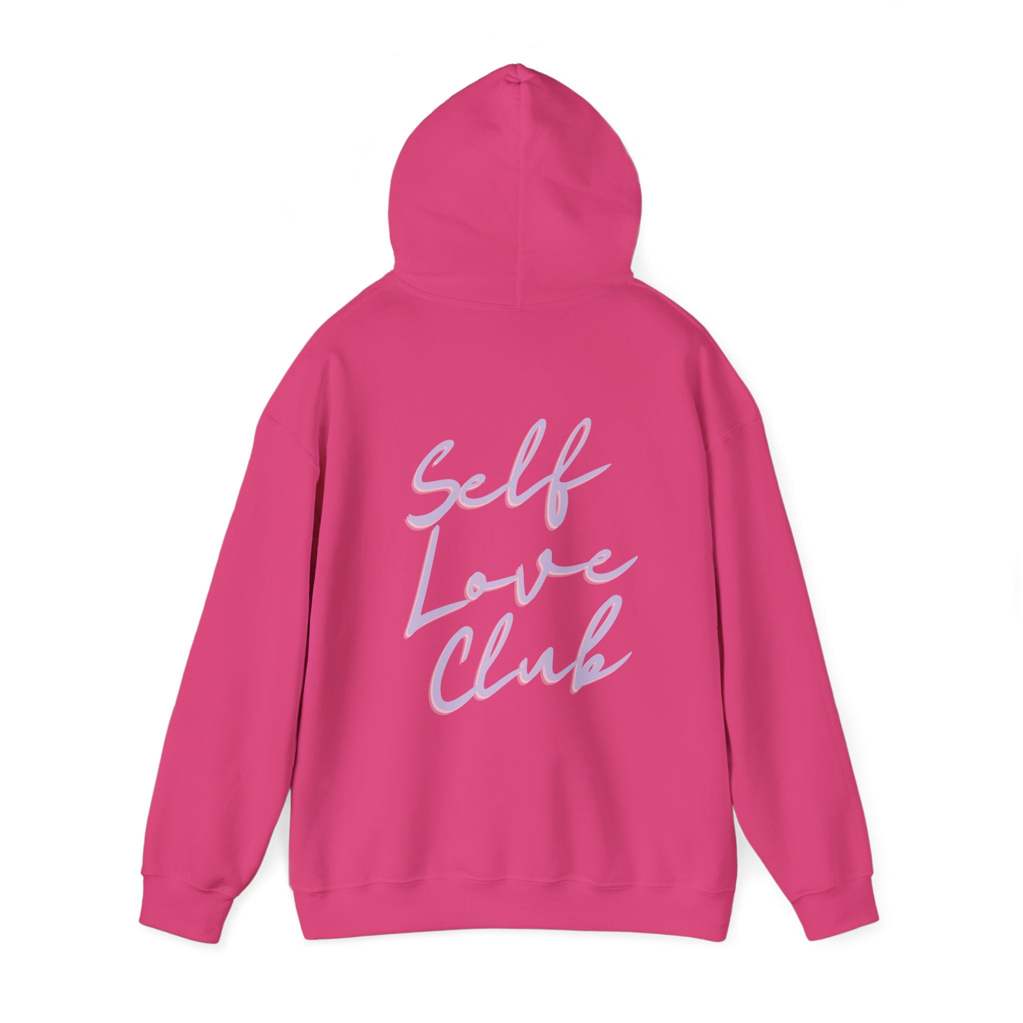 SELF LOVE SOCIETY HEART PINK & CREAM EMBROIDERED HOODIE main image 0