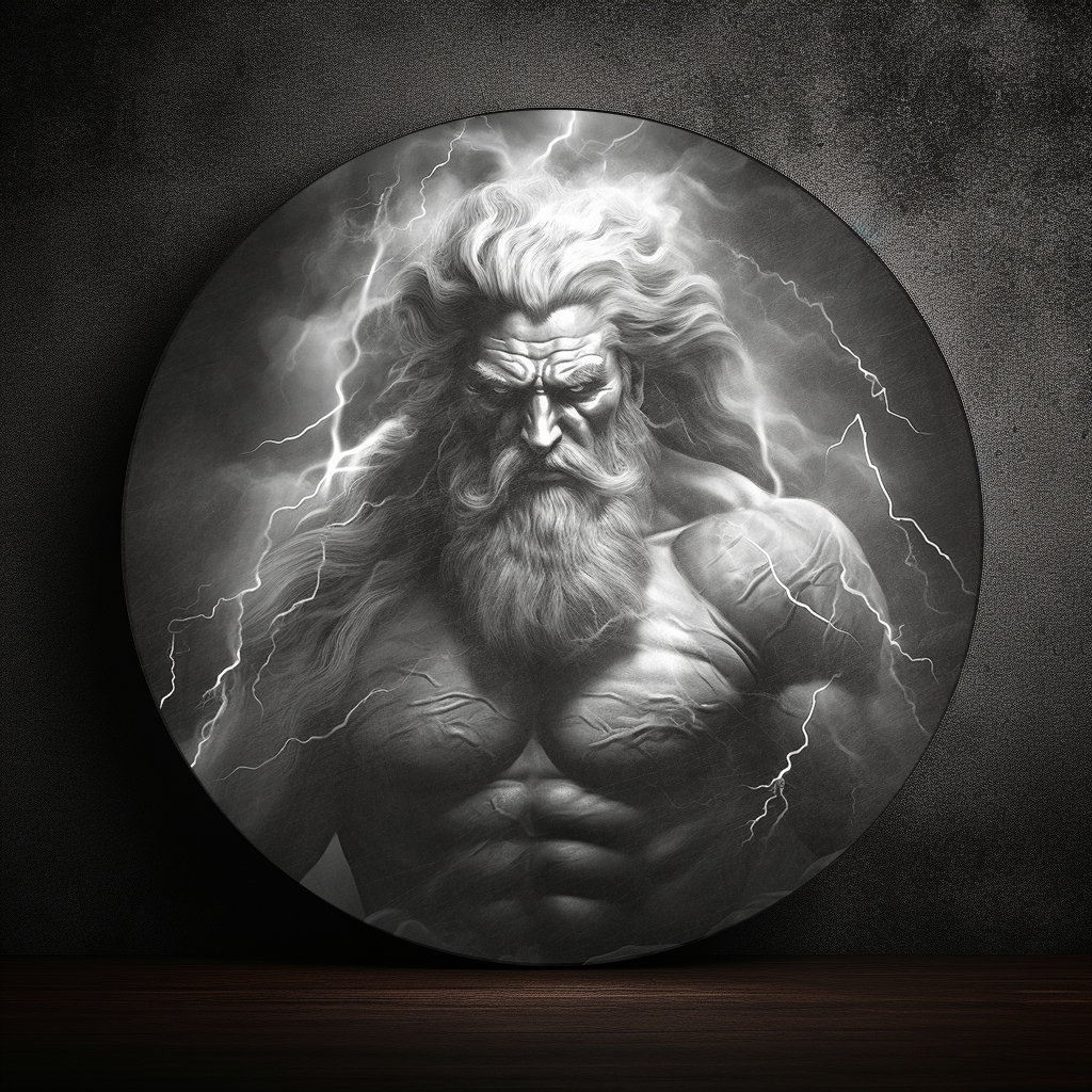 Zeus Lightning Greek God Lord Slate Engraving File Laser Engraved PNG ...