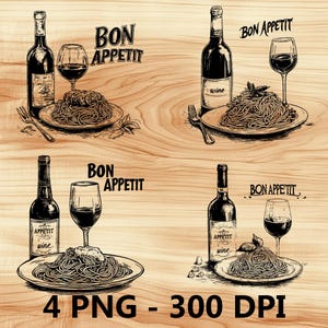 Plato de pasta italiano "Buen provecho", archivo láser, grabado en madera, PNG, corte de cocina, tabla de cortar, diseño de tablón, posavasos, grabado, Xtool, Glowforge, LightBurn, CO2
