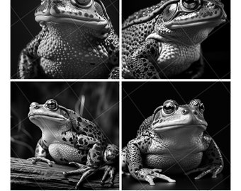 American Bullfrog Toad Frog Reptile Slate Engraving File Wood Engrave PNG Design Pattern 2026 Trending Gift Personalized Wood Etched Stone