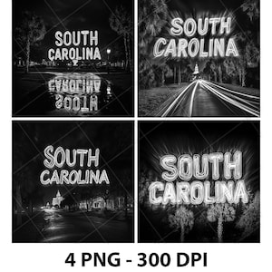 South Carolina US Charleston’s Skyline Laser Engraving File Slate PNG Coaster Xtool Wood Black White Grayscale Cnc Glowforge LightBurn CO2