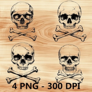 Calavera pirata, huesos, cruz, esqueleto, archivo láser, grabado en madera, PNG, tabla de cortar para cocina, patrón de tablón, posavasos, Xtool, Glowforge, diodo LightBurn